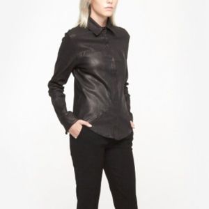 RtA Leather Industrial Shirt